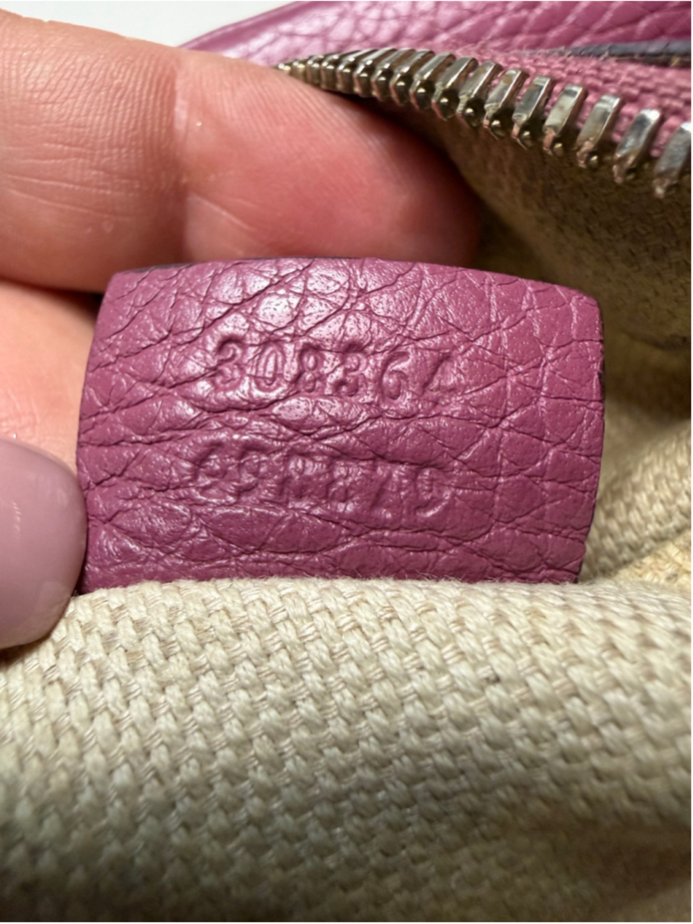 Women's Gucci Leather Crossbody Bag, One Size, Purple - Picture 12 of 12